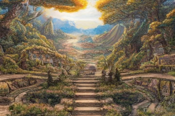 The image should depict a roadmap or blueprint