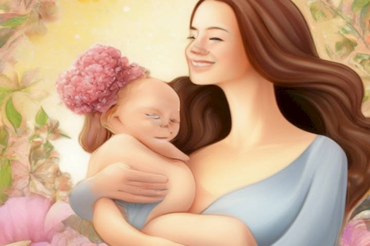 image of the article Belleza natural durante el embarazo: cuidados esenciales showcasing healthy pregnant bodies and mothers and babies together.