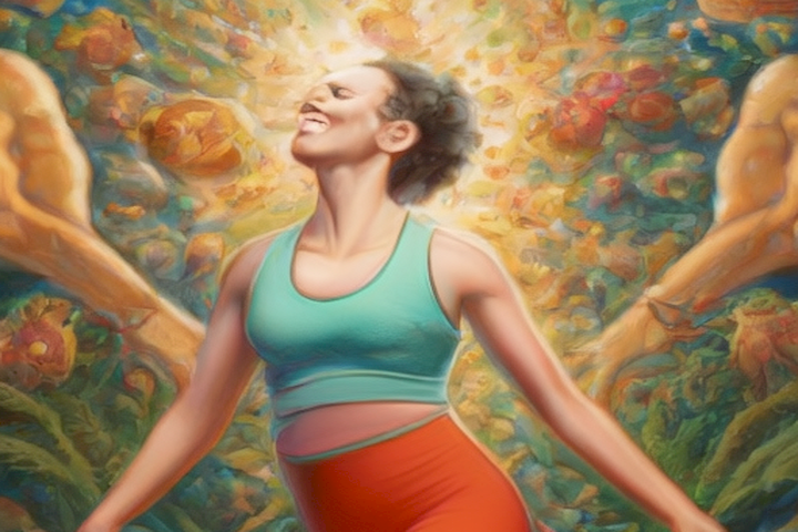Image should depict the positive impact of physical exercise on mental health