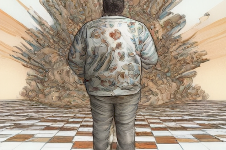 Image should depict a person facing social pressure and finding their own path to authentic living.