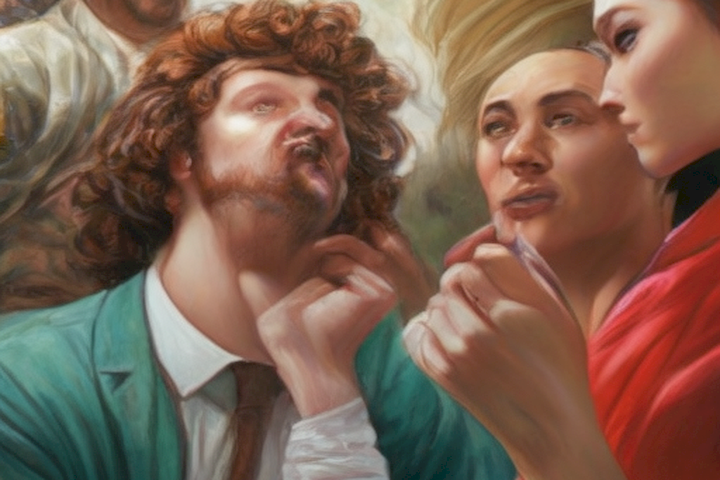 Image should depict healthy communication and resolution between individuals facing jealousy or suspicion.