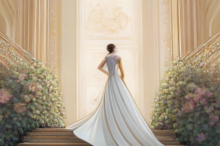 image of a person taking steps to manage stress before a wedding.