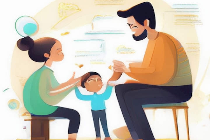 Image of the article should depict key elements of effective communication between a couple in raising children, such as active listening, open communication, and providing guidance and support.