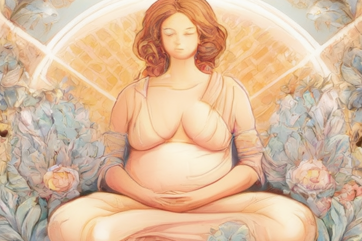 image of calming and nurturing imagery that reflects the essence of the article's topic, highlighting the importance of self-care during pregnancy.