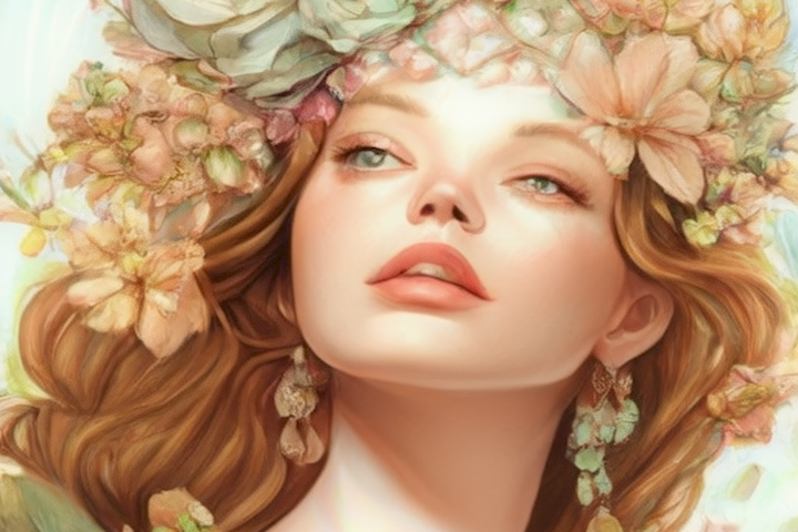 Image should showcase natural and healthy skincare products and techniques, demonstrating the effectiveness of natural beauty care.
