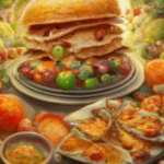 Image should showcase various healthy eating habits and their impact on mood and overall well-being.