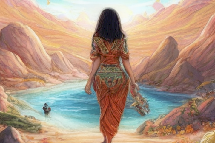 Image should depict a journey through different destinations