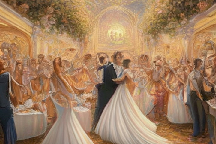Image of an unforgettable and original wedding celebration.