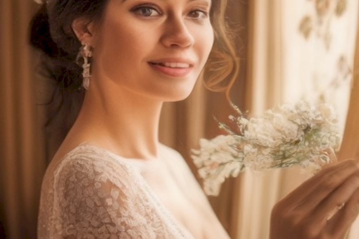 La guía definitiva para una piel perfecta en tu boda muestra un día mágico en el que la piel está tal como un retrato, con una luz natural y una textura suave.