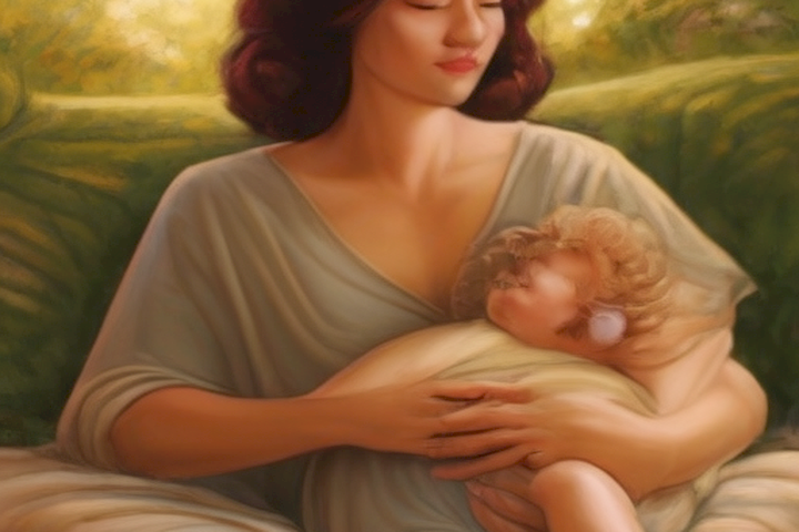 Image should depict the importance of self-care in motherhood