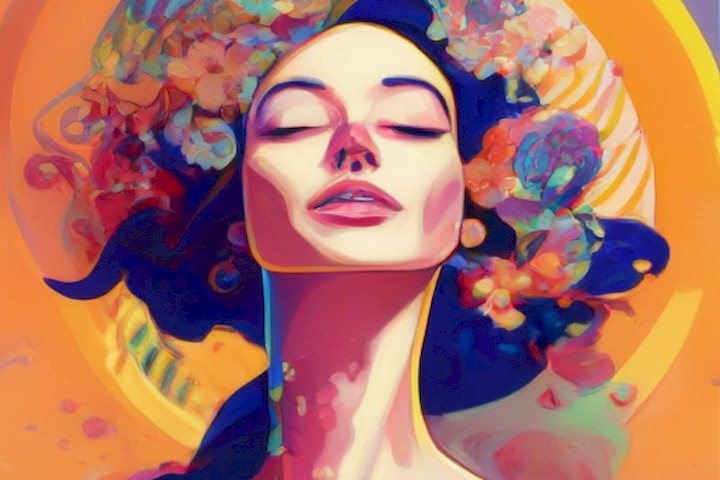 Los beneficios del autocuidado en la salud femenina se muestran a través de un imagen que muestra a una mujer sostenible y saludable haciendo actividades que la mantienen en forma física, mental y emocional.