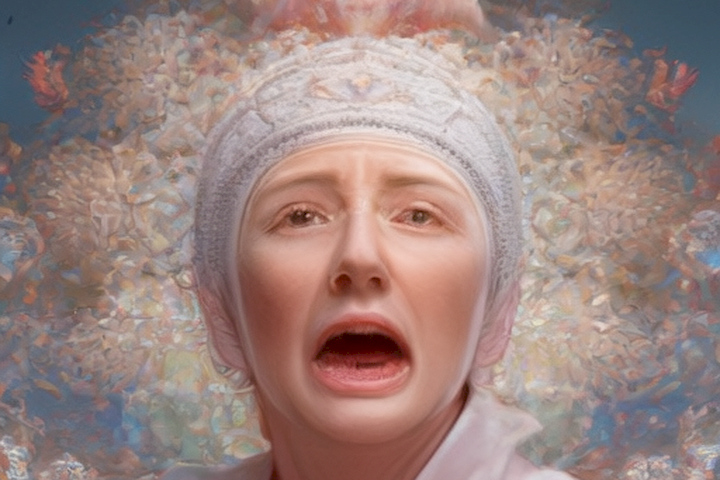 The image should depict the true essence of menopause, highlighting its physical, emotional, and mental effects on women.