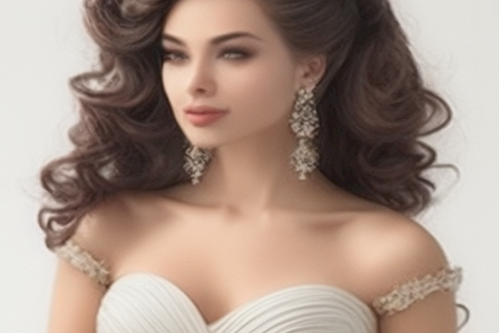 Image should depict beautiful and elegant bridal hairstyles that will make the bride stand out on her special day.