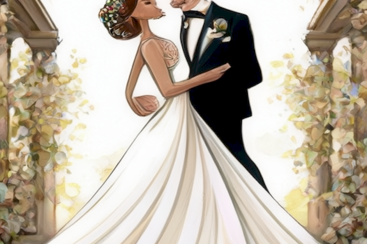 Image should depict a personalized wedding