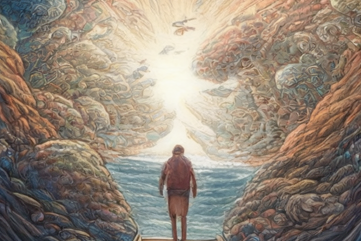 picture of a person embarking on a transformative journey