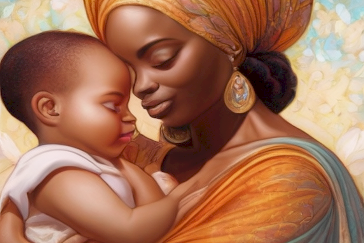 Image should depict diverse and empowering mamas embracing self-love and beauty.