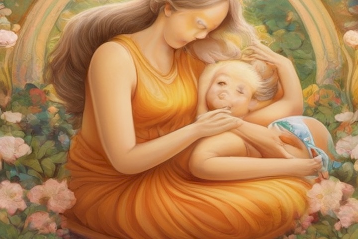 image of a caring and nurturing routine for mothers.